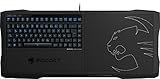 ROCCAT SOVA Gaming-Lapboard USB-Tastatur deutsches Layout - Für PC, Xbox One, PS4 -Tastenbeleuchtung (Blau), Membran-Tasten, Mauspad, Schwarz