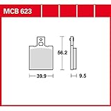 Bremsbelag TRW organischer Allround-Bremsbelag NSR 125 R JC22 99-02 hinten