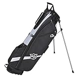 Wilson Staff Golftasche, Quiver Stand Bag, Mit 3 Fächern, Schwarz, WGB4321BL