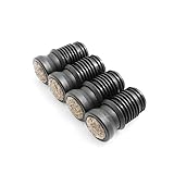 Design61 Stuhlgleiter 4er Set für Rohrinnen-Ø 16-17 mm Filz Möbelgleiter Gelenkgleiter Filzgleiter Bodenschutz Bodenschongleiter zum Einstecken