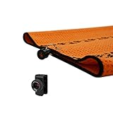 Frogger Golf Handtuch Waffle Trax Mikrofaser mit Tasche Latch-it, TRAX Towel with Bag Latch-It - Orange/Black, orange/schwarz, 20' x 24'