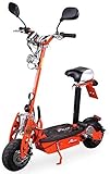 eFlux Street 20 Elektroroller Scooter - 500 Watt Motor - Scheibenbremsen - LED Scheinwerfer - Straßenzulassung (Orange)