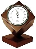 fischer Wetterstation Cube, Holz, Mahagoni, farbig 30 x 30 x 30 cm