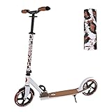 Best Sporting Scooter Leopard 205er Rolle, aus Aluminium, klappbar, Pink, Grün, Blau oder Weiß (weiß)