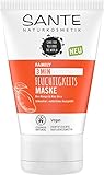 SANTE Naturkosmetik 3 Min Feuchtigkeits Maske Bio-Mango & Aloe Vera, Intensive Haarkur, Repariert und nährt strapaziertes Haar, Schenkt Feuchtigkeit, Verbesserte Kämmbarkeit, Vegan, 100ml