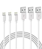 Quntis 3Pack 2m iPhone Ladekabel, MFi Zertifiziert USB A auf Lightning Kabel, iPhone Kabel kompatibel mit iPhone SE 2020 11 Pro XS Max XR X 8 Plus 7 Plus 6 Plus 5s SE iPad Pro Air Mini iPod Airpods