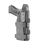 OneTigris 1000D Nylon Taktische Molle Pistolenholster Gürtelholster für Pistolen (Grau)
