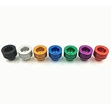 DIY-24H - Heat Sink 510er Anschluss für Verdampfer aus Aluminium in 7 Farben Drip Tip Adapter Verdampfer (Schwarz)