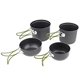 Sharplace Camping-Kochtopf Set Outdoor Kochausrüstung aus Aluminiumlegierung - Set 2