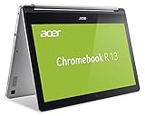 Acer Chromebook R 13 (13,3 Zoll Full-HD IPS Multi-Touch, 360° Convertible, Aluminium A- & D-Cover, 15mm flach, extrem lange Akkulaufzeit, schnelles WLAN, lüfterlos, HDMI, Google Chrome OS) Silber