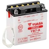 Motorrad Batterie YUASA YB7-A, 12V/8AH (Maße: 137x76x135)