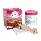 Veet Sugaring Zuckerpaste mit Arganöl zur Haarentfernung für spürbar glatte Haut für bis zu 4 Wochen, 1 x 250 ml