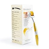 Dermaroller Koi Beauty 192 ECHTE NADELN -Professionelles Microneedling, Nadelroller 0.5mm Zuhause für Gesicht und Körper Anti Aging Skincare Gerät, Bart Roller für Bartwachstum und Haarwuchs