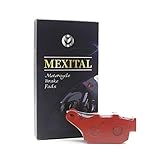 MEXITAL 1 Paar Motorrad Bremsbeläge Hinten für NT650 V Deauville (VW/VX/VY/V1) (98-01)