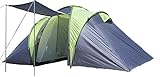 EXPLORER Zelt Sierra 6 Familienzelt mit 2 Schlafkabinen 520(180x180x180)x210x180cm 3+3 Personen 3000mm Wassersäule Ring Pin System wettergeschützter Eingang Camping Outdoor Wandern Familie