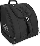 normani Skischuhtasche Helmtasche Skischuhrucksack Stiefeltasche mit vielen Taschen auch für Inliner, Schlittschuhe oder Rollschuhe Farbe Black