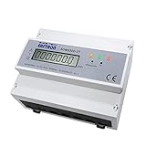 B+G E-Tech SDM530D-2T - digitaler 3 Phasen Tarif LCD Drehstromzähler, Stromzähler für DIN Hutschiene mit S0 Impulsausgang, Zwischenzähler, Doppel (Zwei-) Tarifzähler; CE zertifiziert