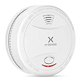 X-Sense Rauchmelder SD12| TÜV und DIN EN 14604 geprüfter Rauchwarnmelder mit 10 Jahren Batterielaufzeit und intelligentem Feueralarm, fotoelektrischem Sensor | Verbesserte Ausführung, 1 Stück