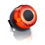 CSL-Computer Akku Fahrradrücklicht mit CREE-LED | 60 Lumen | StvZO Zulassung | Befestigung mit Gummilasche, für Sattelstangen Durchmesser von 25 – 42 mm | aufladbar