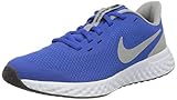 Nike Revolution 5 Running Shoe, Game Royal/Light Smoke Grey-White, 38.5 EU