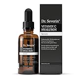 50ml Ultra Serum: Dr. Severin® Vitamin C Hyaluron Serum Hochkonzentriert I Hyaluronsäure-Serum Mit Vitamin C I Anti-Falten Booster Mit Hochmolekularer Hyaluronsäure I Vor Dem Ausgehen Anwenden