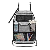 reer Autorücksitz-Organizer TravelKid Tidy, schmutzabweisend, viele Taschen, für alle Autositze, auch Sportsitze, grau