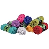 GRIP2 Yoga Towel, Yogahandtuch mit Antirutsch-Noppen, rutschfest, Yoga-Handtuch, sehr gut für Hot Yoga (himbeer-pink), Yogamattenauflage