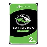 Seagate Barracuda, interne Festplatte 2 TB HDD, 3.5 Zoll, 7200 U/Min, 256 MB Cache, SATA 6 Gb/s, silber, Modellnr.: ST2000DM008