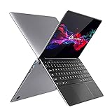 LincPlus P1 Laptop Full HD 13,3 Zoll Ultrabook, Intel Celeron N4000 4GB RAM 64GB eMMC aufrüstbar mit bis zu 512GB SSD lüfterlos kompakter Aluminium Notebook mit QWERTZ Tastaturlayout, Windows 10 S