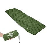 Lumaland Outdoor Campingmatte Isomatte Schlafmatte aufblasbare Luftmatratze fürs Zelt 188 x 60 x 6 cm Grün