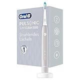 Oral-B Pulsonic Slim Clean 2000 Elektrische Schallzahnbürste für sanfte Reinigung und ein strahlendes Lächeln, 2 Putzprogramme, Timer, grau