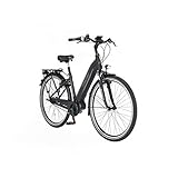 FISCHER E-Bike City CITA 3.1i, Elektrofahrrad, schwarz matt, 28 Zoll, RH 44 cm, Mittelmotor 50 Nm, 48 V/504 Wh Akku im Rahmen