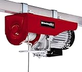 Einhell Seilhebezug TC-EH 600 (1050 W, Tragkraft ohne Umlenkrolle 300 kg auf 18 m/mit Umlenkrolle 600 kg auf 9 m, 18 m Drahtseil (Ø 4,5 mm), inkl. Sicherheitsbügel am Lasthaken)