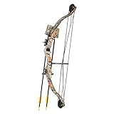 SET: Compoundbogen Hawk® 31 ' (79 cm) Autumn Camo 20 lbs Cable Wire RH - Kinderbogen / Jugendbogen