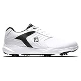 Footjoy Herren Ecomfort Golfschuh, Blanco/Negro, 43 EU