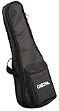 CASCHA Sopran Ukulelen Tasche mit Extrafach für Zubehör (z.B. Noten, Stimmgerät), Schultergurt, Tragegriff, 5mm Polsterung