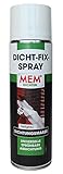 MEM Dicht-Fix Spray - 500 ml - Abdichtung von Anschlüssen - Für Metall, Dachpappe, Holz, Mineralische Untergründe - Sauber, Trocken, Ölfrei, Fettfrei, Rostfrei - Wasserbeständig - 30610952