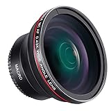 Neewer 52 mm 0,43 x HD Weitwinkel-Objektiv mit Makro Teil Nahlinsen kein Verzug Digital High Definition