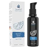 Vitamin C Serum BIO 50ml, maximal hochdosiert mit 25% Vitamin C, vegan - Anti-Aging Booster gegen Falten für Gesicht, Hals, Dekollete - Naturkosmetik Made in Germany
