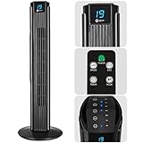 Balter VT-1 Turmventilator mit Fernbedienung ✓ Leise ✓ 80cm hoch ✓ 3 Stufen Standventilator ✓ 55W ✓ Schlafmodi ✓ Timer ✓ 80° oszillierend ✓ Ventilator ✓ Säulenventilator ✓ Schwarz