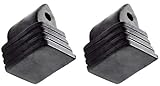Inliner-Bremse Bremsstopper Bremsklotz aus TPR für Inlineskates Raven Pulse, Celeste, Angel, Sensor, Spirit, Expert, Breathe, Vella/Croxer Dahlia (schwarz)
