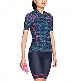Gregster Damen Fahrradhose Set Bienke, Dunkelblau Bedruckt, L, 12899
