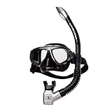 SCUBAPRO Zoom Evo Combo Schnorchelset Tauchset (Silber/schwarz)