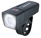 Sigma Sport LED Batterie Fahrradbeleuchtung AURA 25, 25 LUX, batteriebetriebene Fahrradlampe, StVZO zugelassen, Schwarz