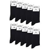 Mat and Vic’s Cotton Classic Socken, 10 Paar, größe 35/38, Schwarz