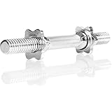 Movit® 1x Kurzhantelstange, 35 x Ø 3 cm STANDARDNORM, Gewicht ca. 2 kg, verchromt & gerendelt