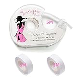 Fashion Tape, 3 Rolls Doppelseitiges Klebeband für Den Körper, Push-up-Tapes Brusttape Klebe-BH mit Zwei Rollen und Abroller(15 Meters)