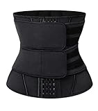 SLIMBELLE Taille Trimmer Bauchweggürtel Fitness Gürtel Waist Trainer Korsett Neopren Fettverbrennung Saunagürtel Sweat Belt