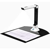 High Definition Dokumentenscanner Tragbarer Buch Schnell-Scan Dokumentenscanner 8 MP Hochauflösender A4 Echtzeitprojektion Videoaufnahme für Klassenzimmer Büro Bibliothek Webkonferenzen Fernunterricht