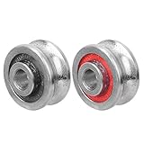 10 Stücke U Rillenlager SG15 Spurführungslager für Computer Stickmaschine Industrielle Edelstahl Lager Lagergehäuse Skateboard Lager 5x17x8mm(Single Row)